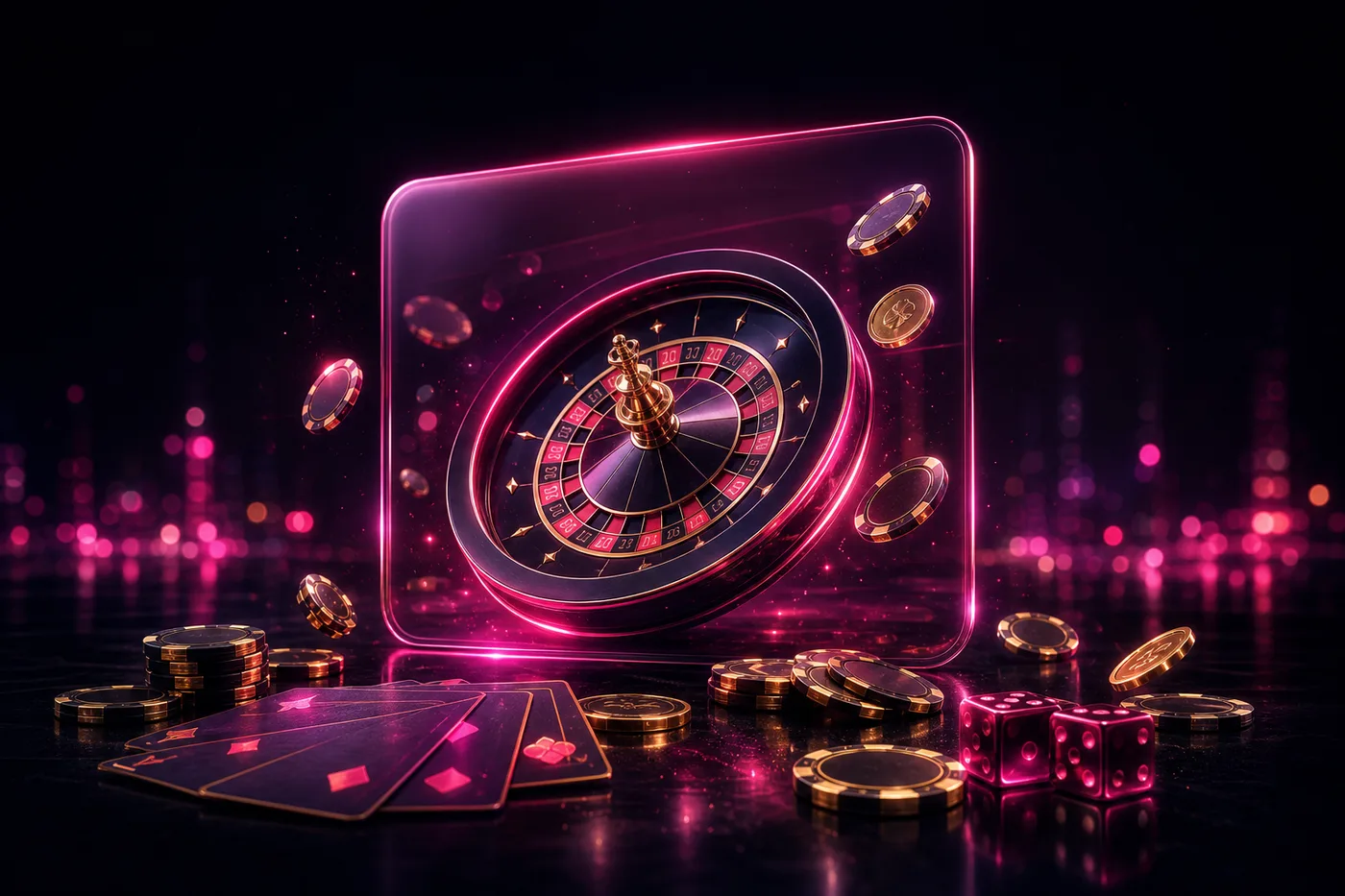 Lobby kasyna NV Casino z ruletką i kartami